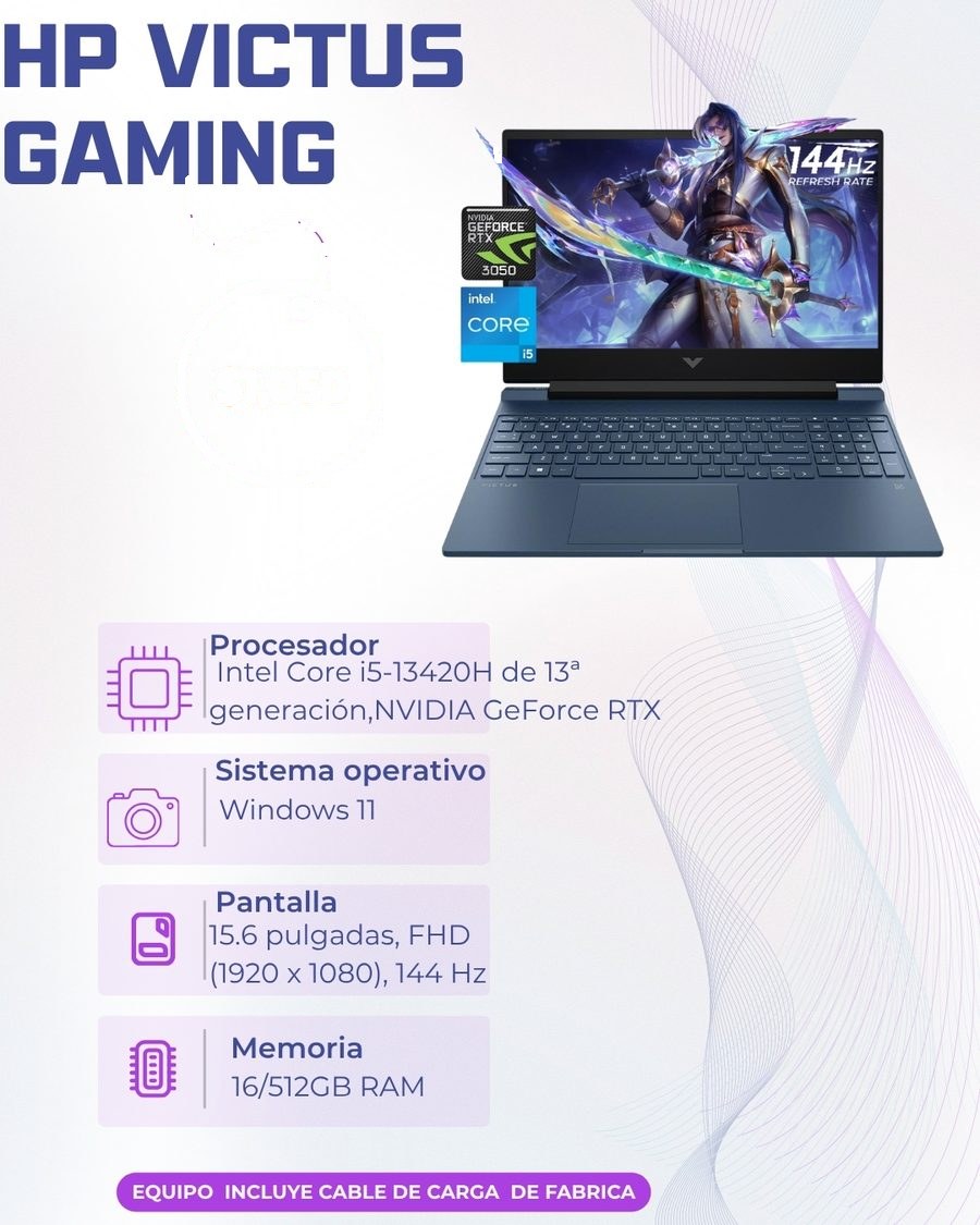 HP Victus Gaming 15.6" 512GB