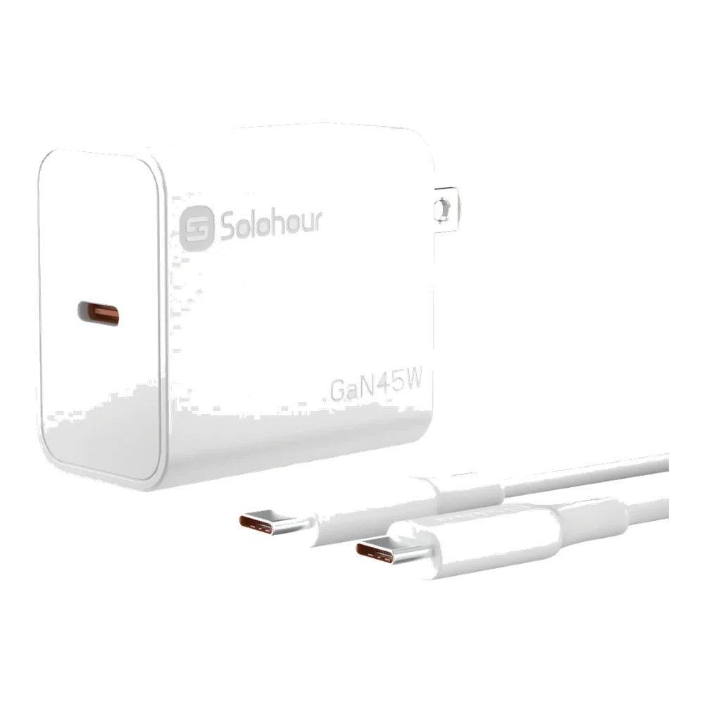 Solohour 45W USB-C Wall Charger Combo 1M